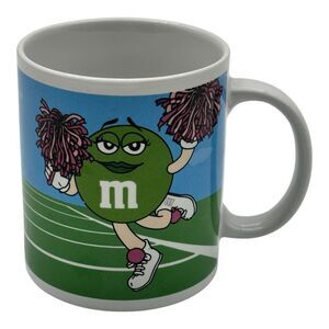 2003 Mars M&M‎ Mug Galerie Green M&M cheerleader Blue M&M